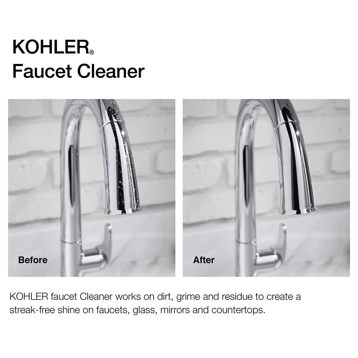 K-EC23723-NA Agent, Kitchen and Bathroom Cleaner, Cleans Faucets, Glass,
