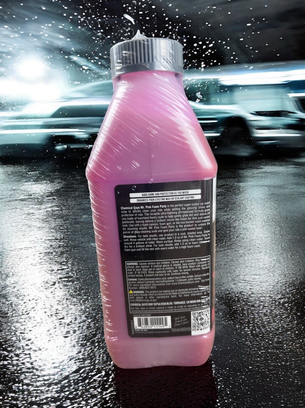 Chemical Guys Mr. Pink Foam Party Wash & Wax 64oz New Sealed