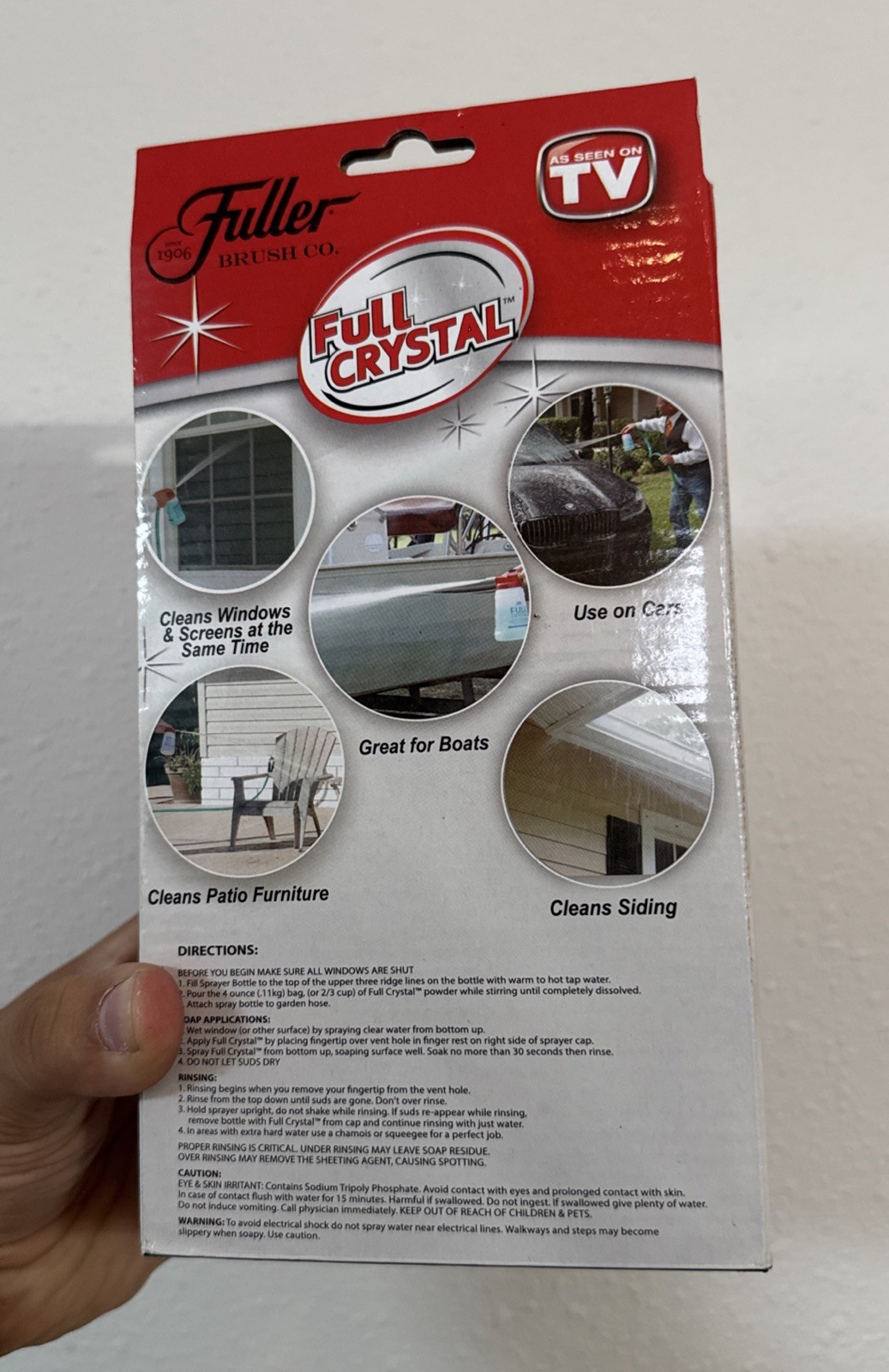 Fuller Brush FBFC-6 Full Crystal Window and Outdoor Surface Cleaner BRAND NEW