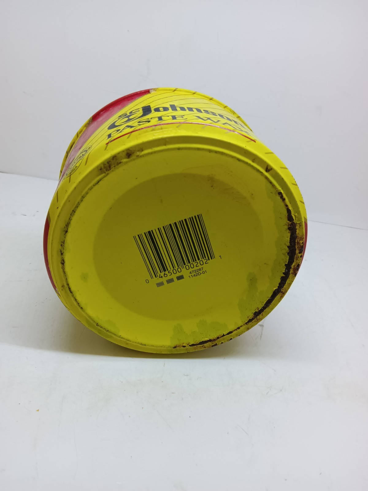 SC Johnson Paste Wax 16oz Can Shine & Protect Pre-Owned Discontinued Empty Can