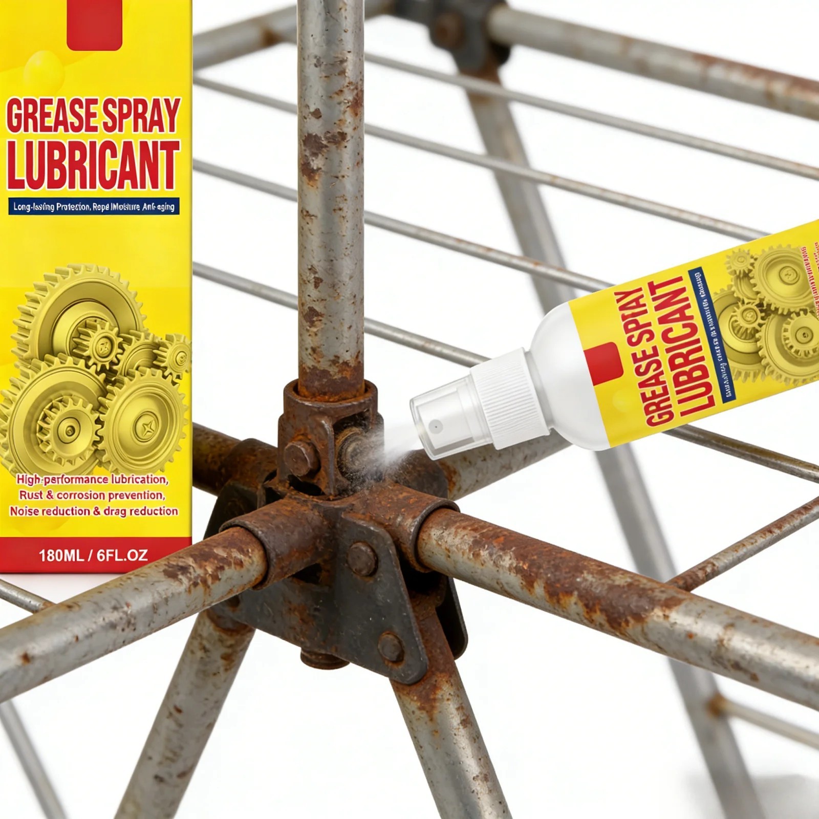 1-5X Anti-Rust Lubricant Spray & Rust Remover, Rust Removal Lubricant Spray