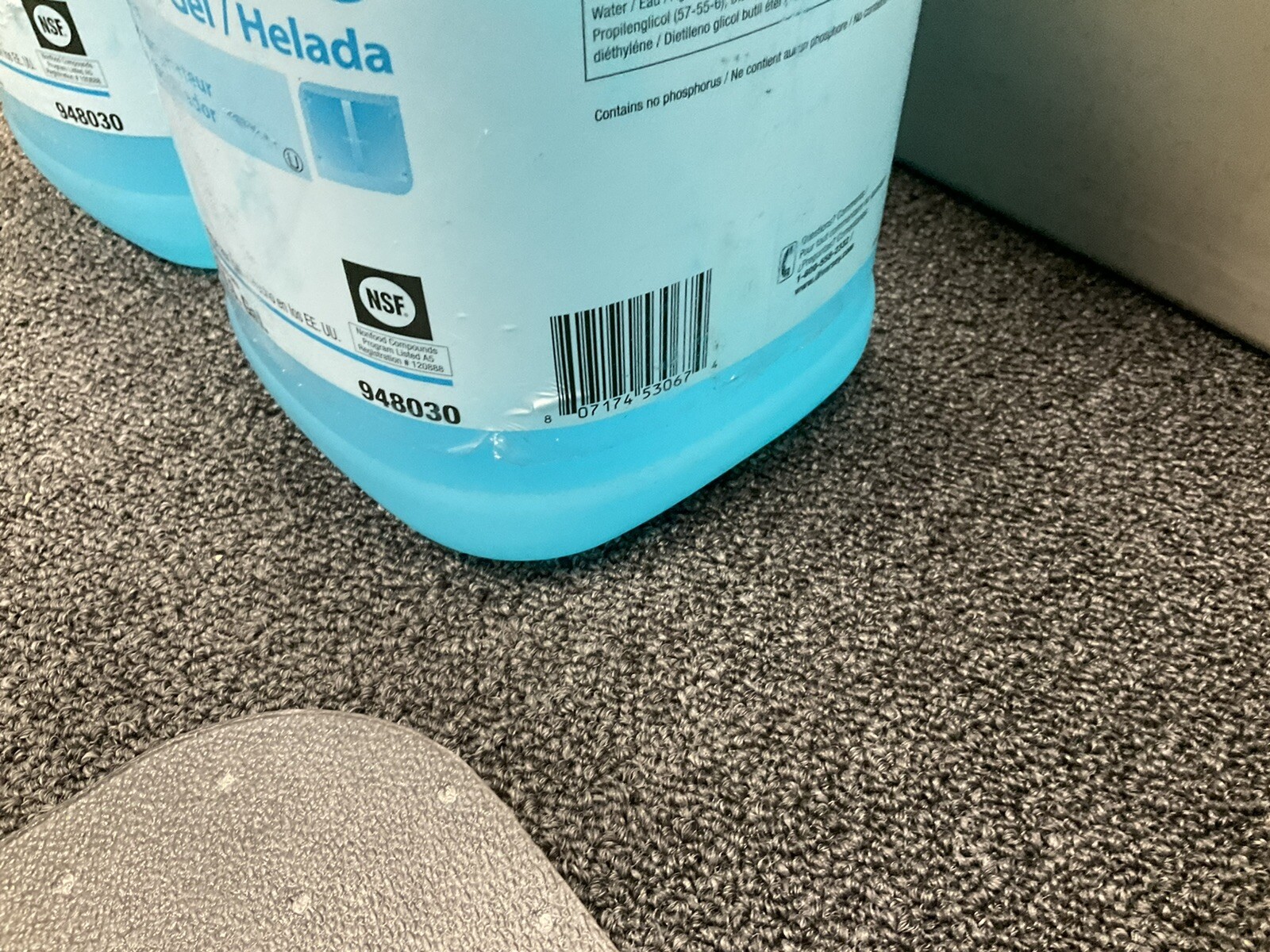 Diversey 948030 Freezer Floor Cleaner,1 Gal.,Blue (LOT2)