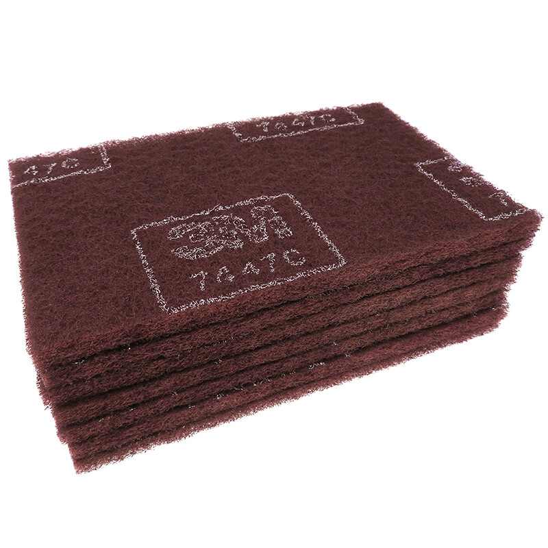 145x230mm Red Industrial Scouring Pad Rust Removal Deburring Cleaning Pads
