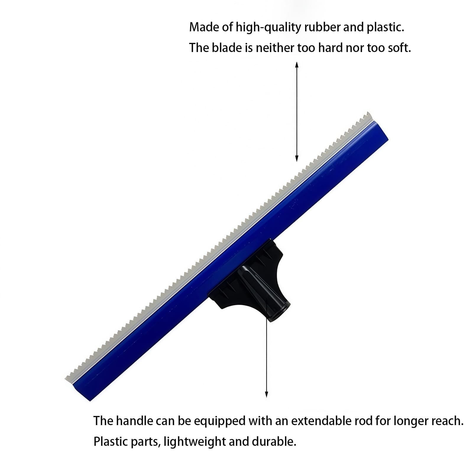 16 Inch Teeth Notched Squeegee, Epoxy Floor Squeegee with 0.16 Inch Teeth for…