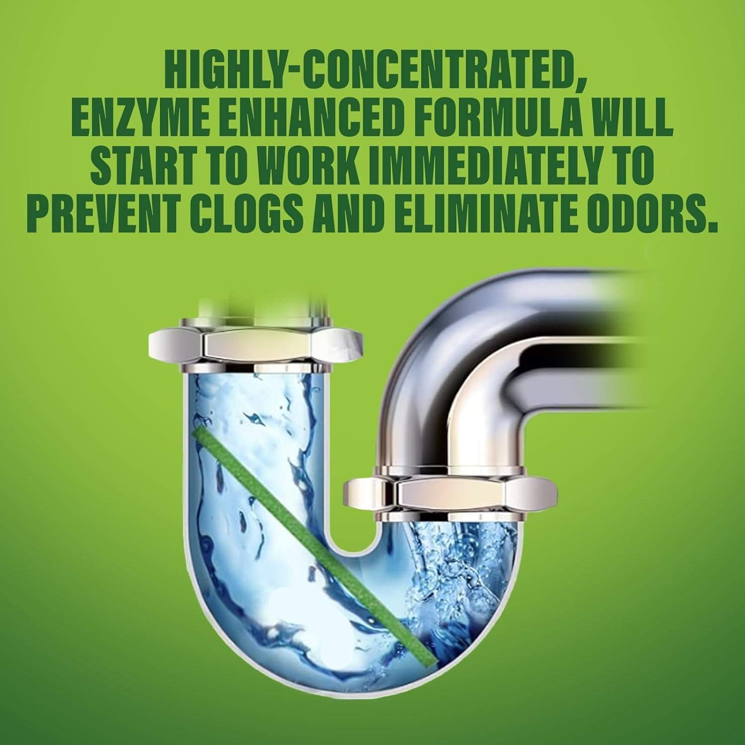 Environmentally Friendly Drain Cleaner & Deodorizer – 12 Slow-Dissolving Sticks