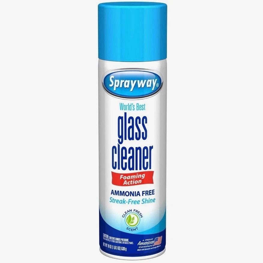 Sprayway SW050-12 Glass Cleaner 19oz Case of 12 Streak Free Aerosol Cleaning