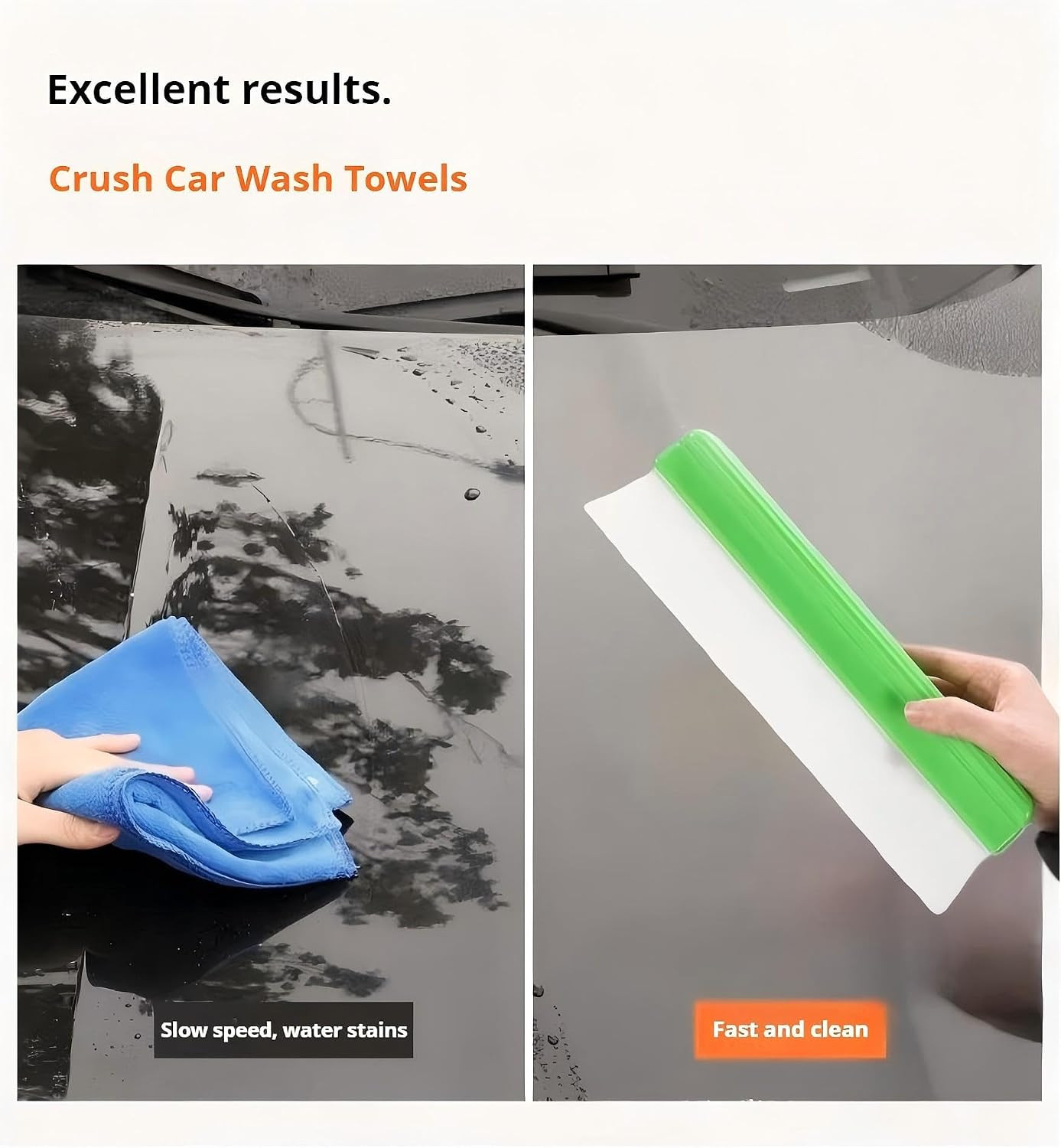 4-Pack 12-Inch Silicone Car Squeegee, Flexible Auto Water Blade Wiper for Car Wi