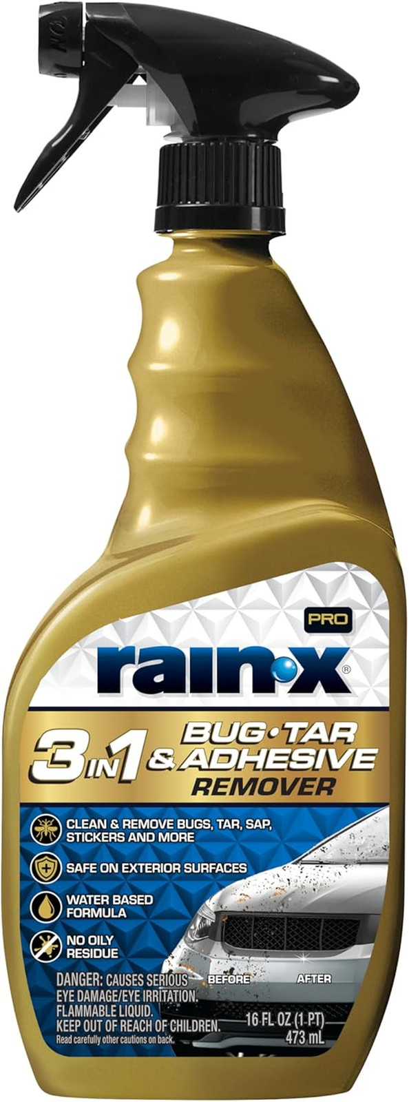 Pro 620213 3-In-1 Bug, Tar and Adhesive Remover, 16Oz – Premium Bug, Tar and Adh