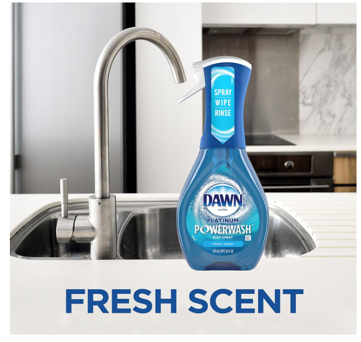 Dawn Powerwash Dish Spray Starter Kit + 3 Refills Fresh Scent 64 fl oz