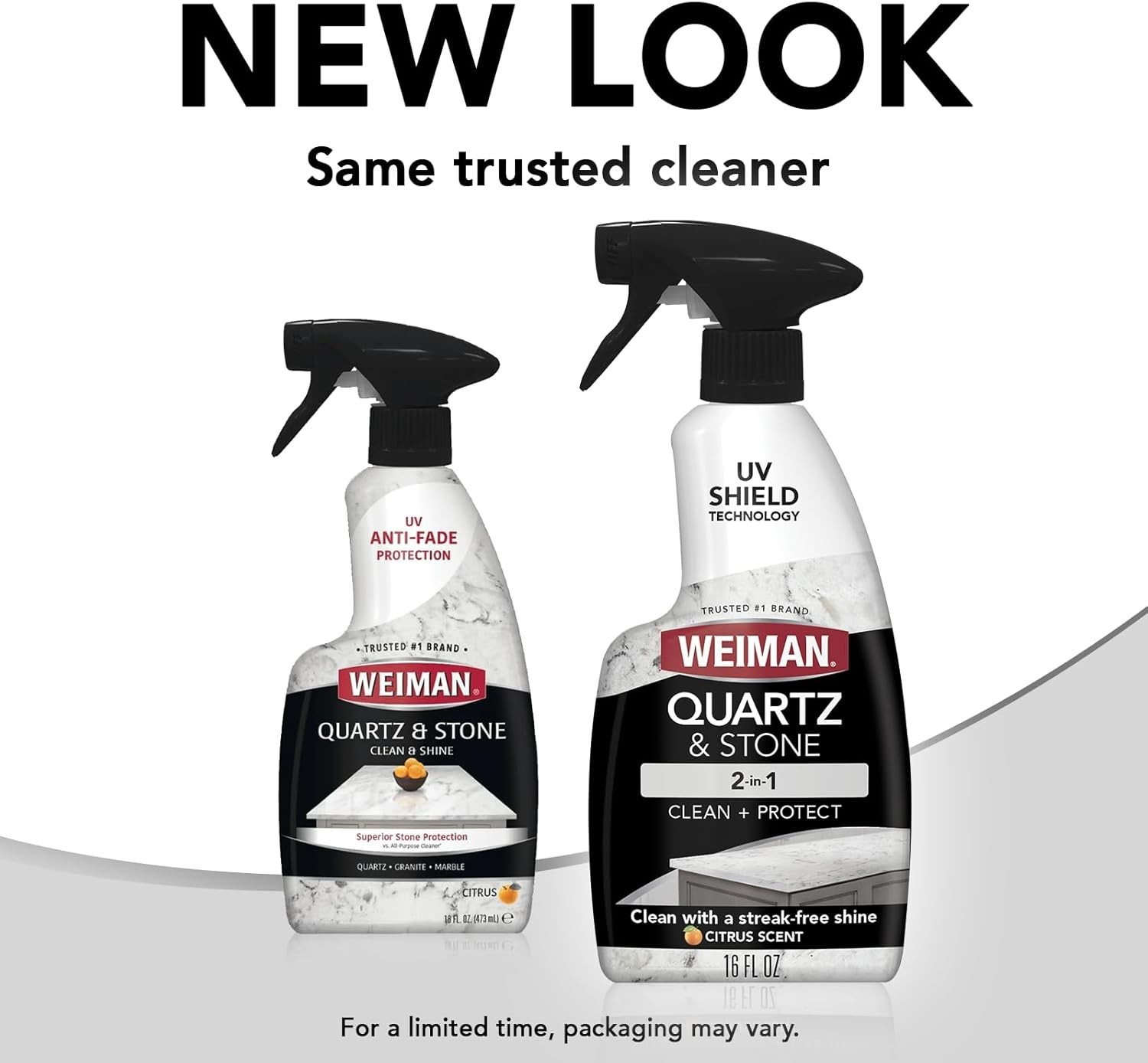 Natural Quartz Countertop Cleaner Spray 16 Ounces Pack of 2 with Micro Towel
