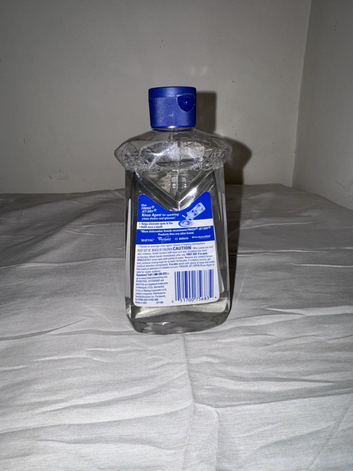 Finish Jet Dry Rinse Aid Agent Green Apple Vinegar 8.45 Fl Oz Discontinued
