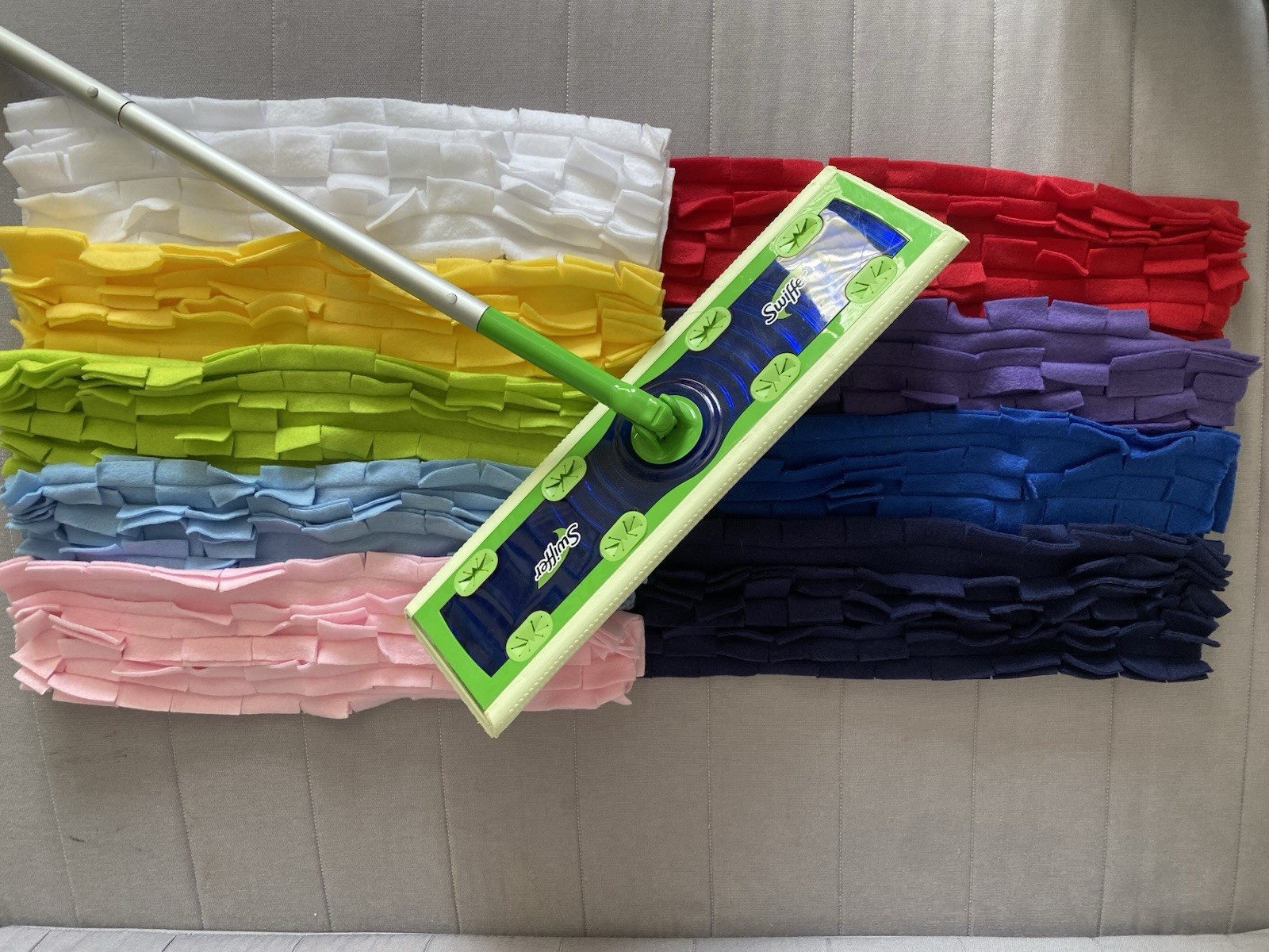 1 XL FLEECE MOP PAD FITS SWIFFER SWEEPER REUSABLE WASHABLE DRY DUSTING