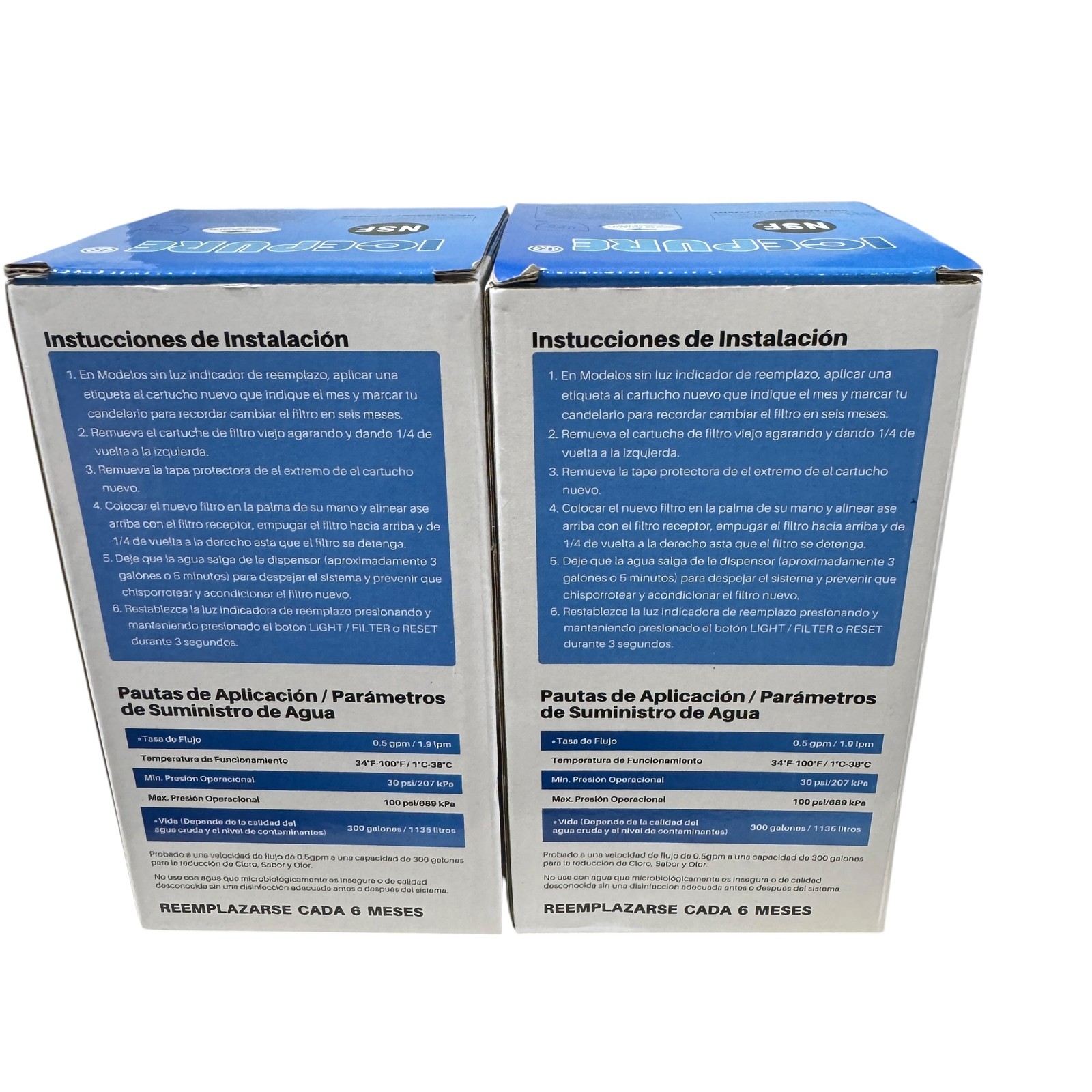 2-Pack ICEPURE RWF1100A Refrigerator Water Filter NSF 42 Certified BPA Free