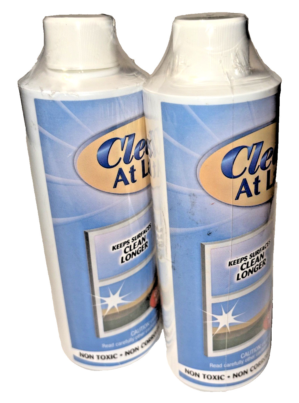 Clean At Last Glass Treatment New Sealed 8 Ounces Each Lot of 2 Great for Mirror