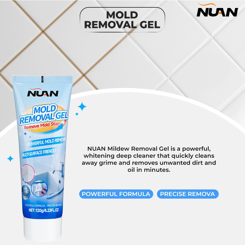 2PCS NUAN Mold Stain Remover Gel Cleaner Heavy Duty Stain Cleaner Washer Clean