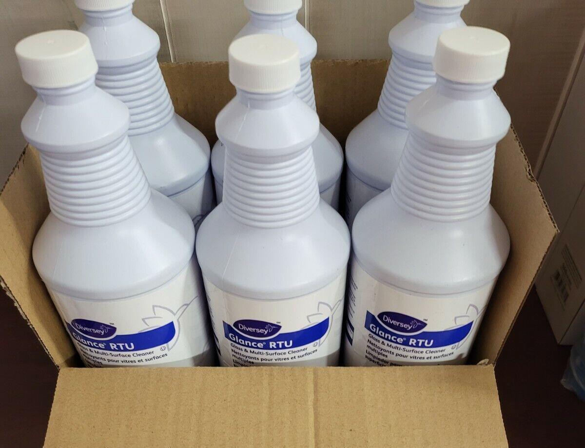 Diversey Glance HC Glass & Multi-Surface Cleaner Ready to Use 6 – 32oz bottles
