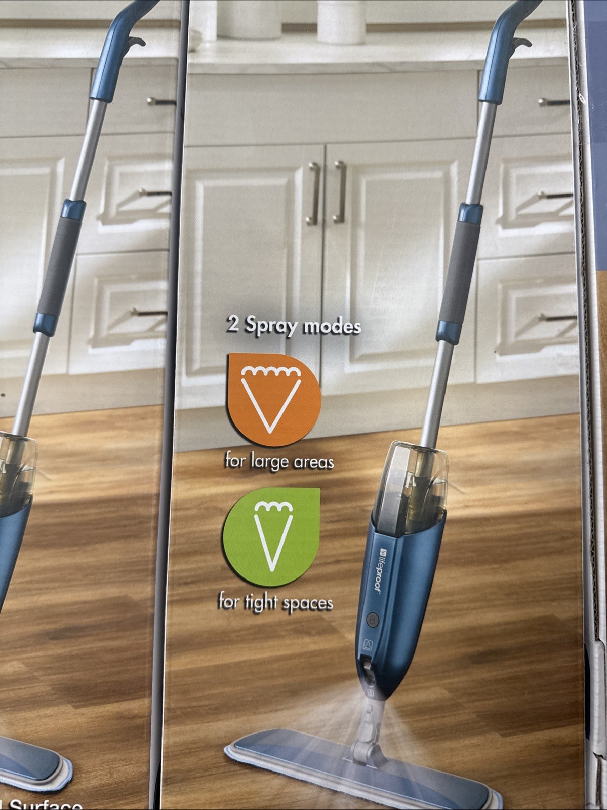 2X Lifeproof Hard Surface Floor Spray Mop For Laminate Vinyl Wood Tile