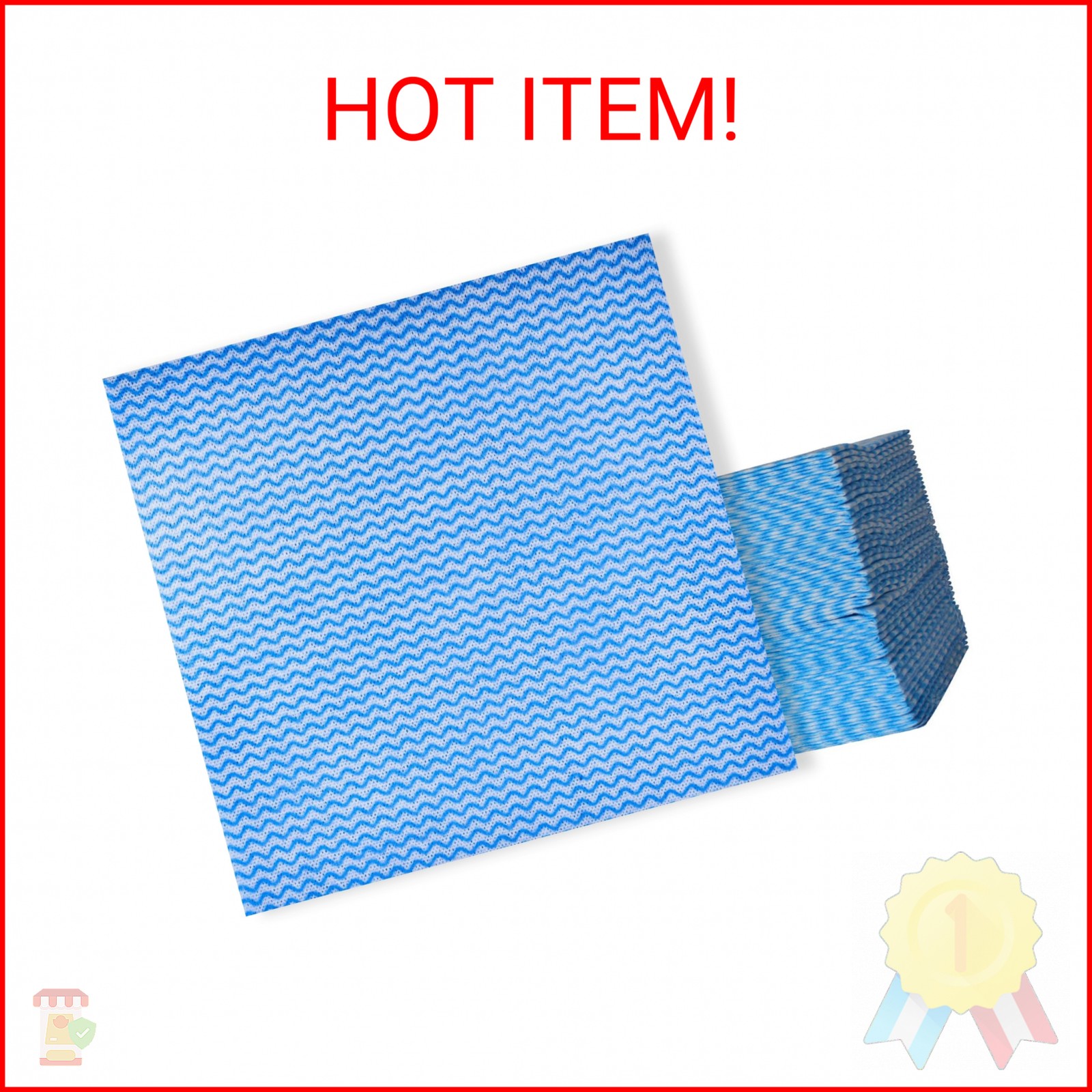 porffitoy Disposable Dish Cloths Disposable Cleaning Towels 50 Pack Heavy Duty R
