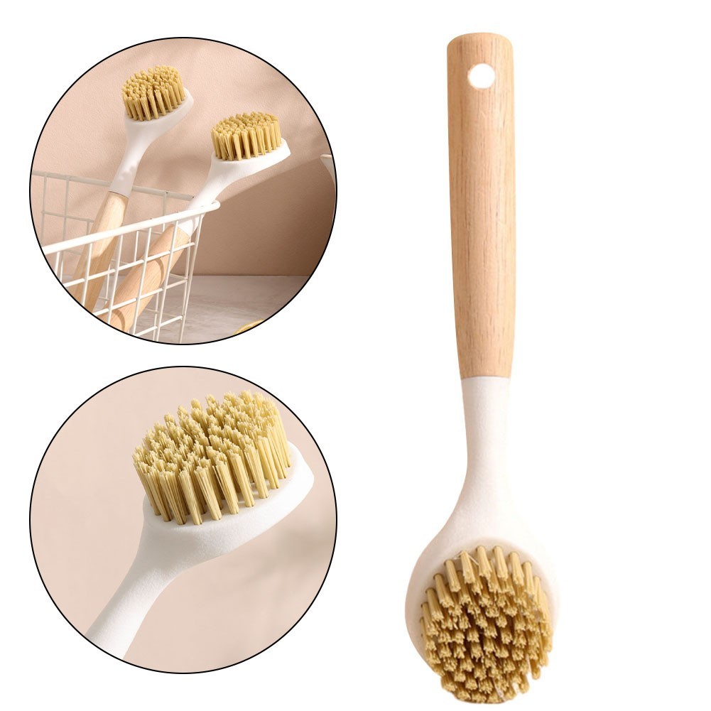 Eco Friendly Design Ergonomic Handle Dish Scrubber Made from Recycled Materials