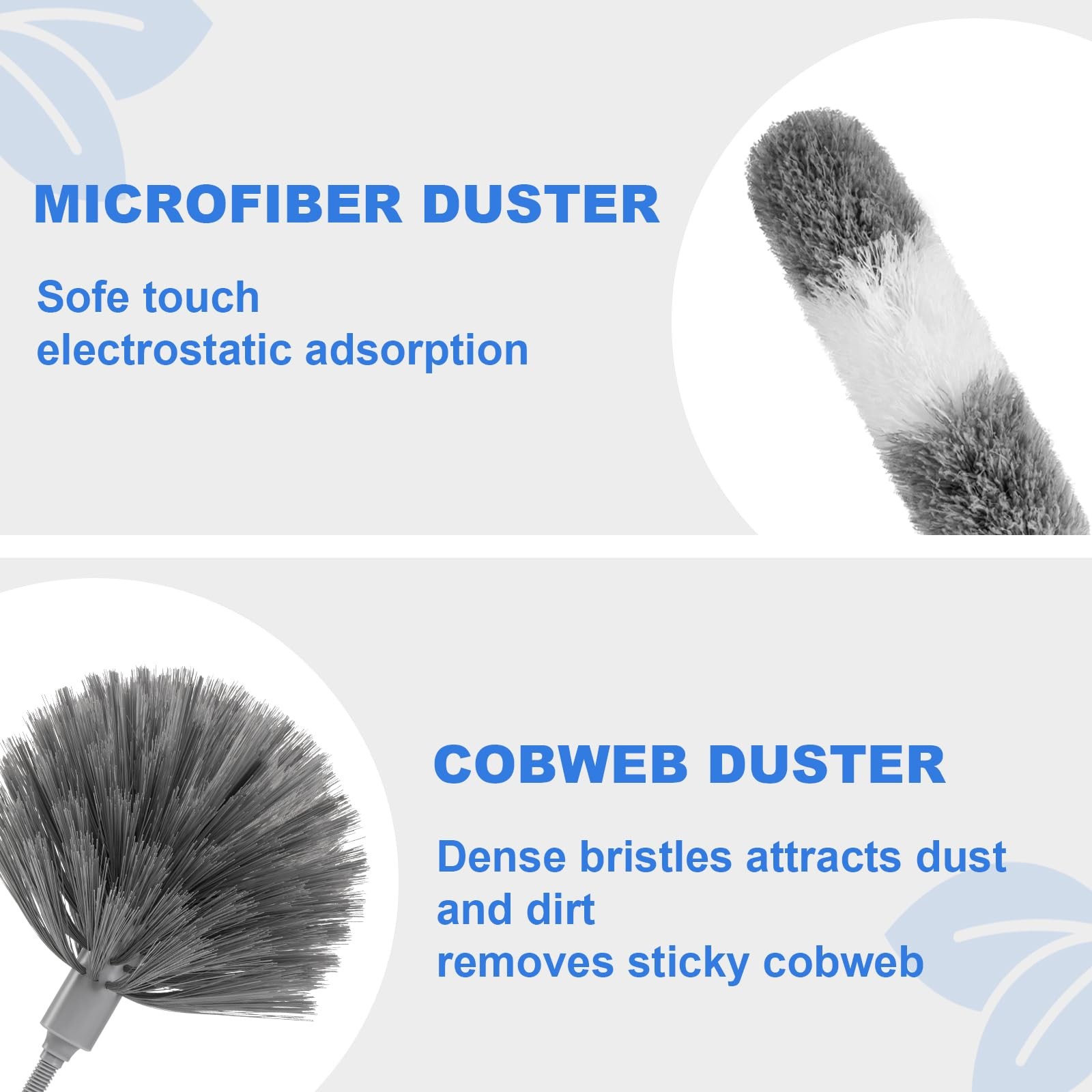Dusters for Cleaning,Cobweb Duster Feather Duster with Extension Pole,3PCS Ce…