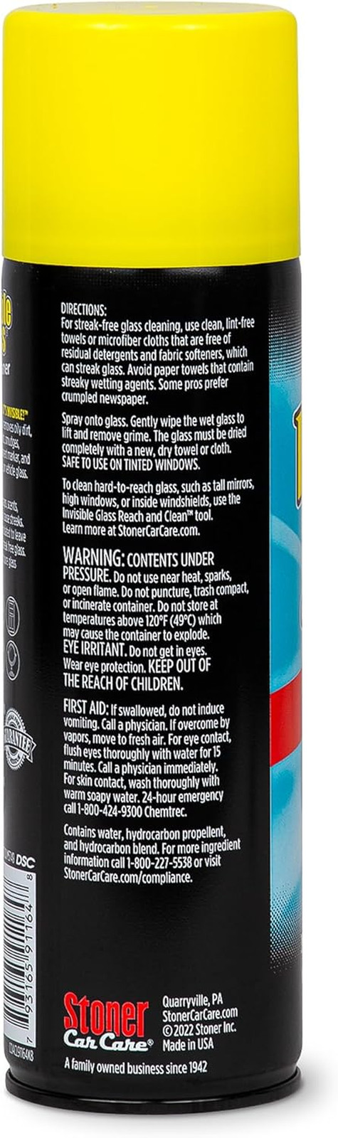 Invisible Glass 91164-6PK Premium Aerosol Glass Cleaner Spray for Car Windshield