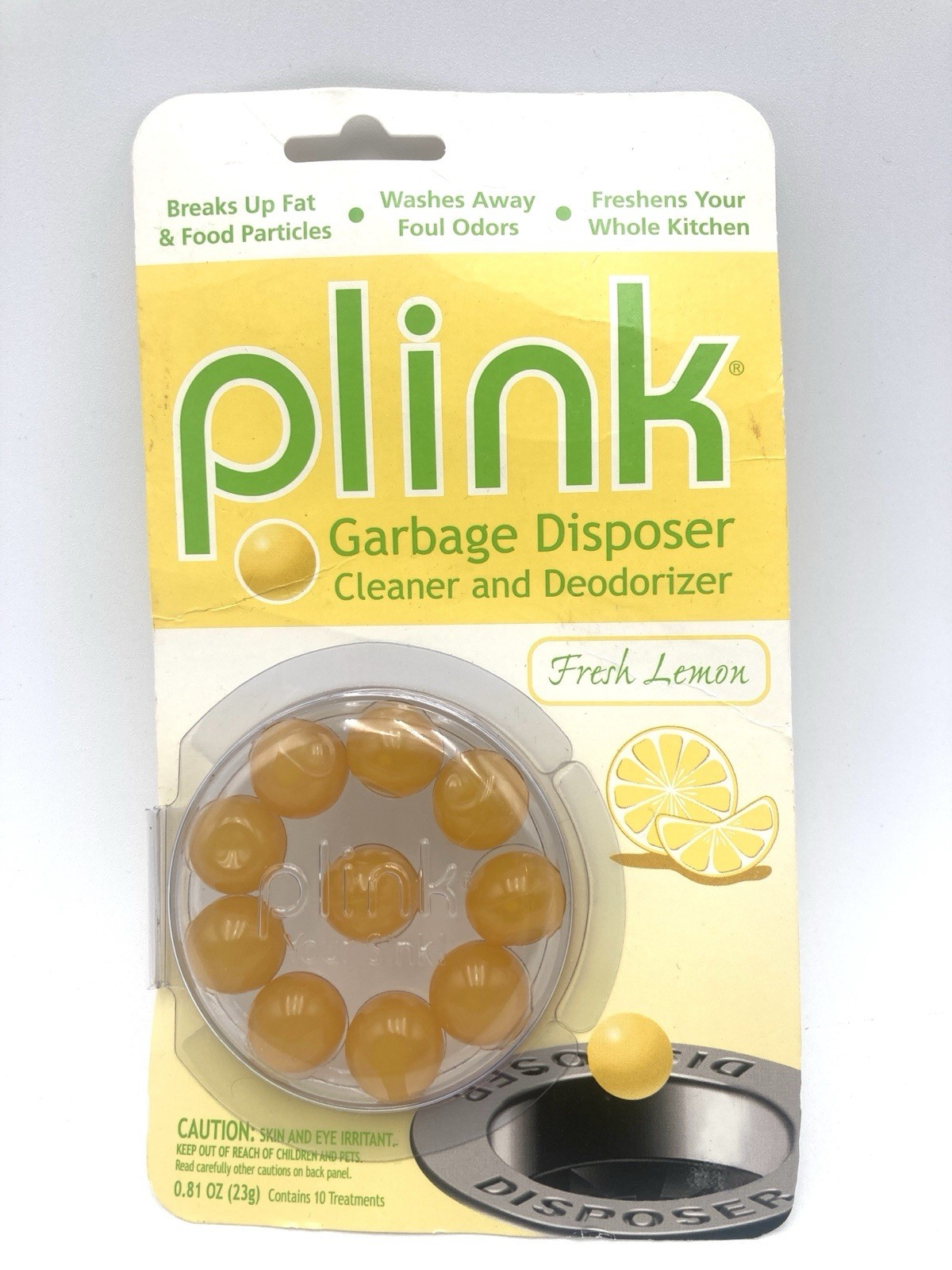 Plink Lemon Scent Garbage Disposal Sink Cleaner Deodorizer