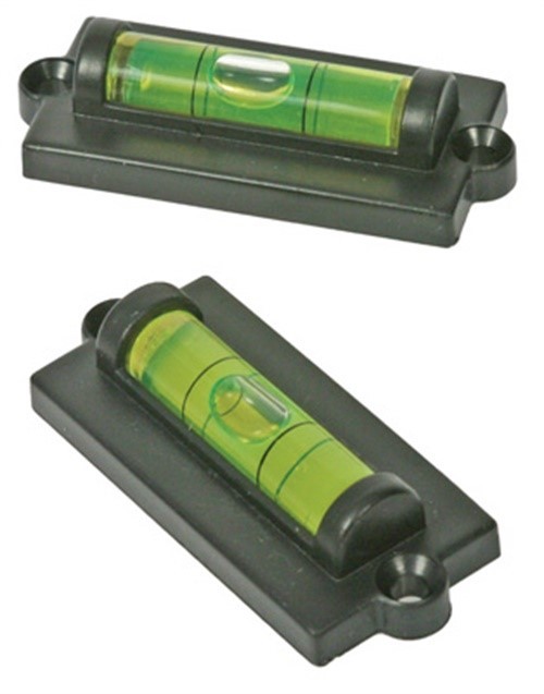 Camco 25523 Black Plastic Vial Level for RV (Pack of 6)