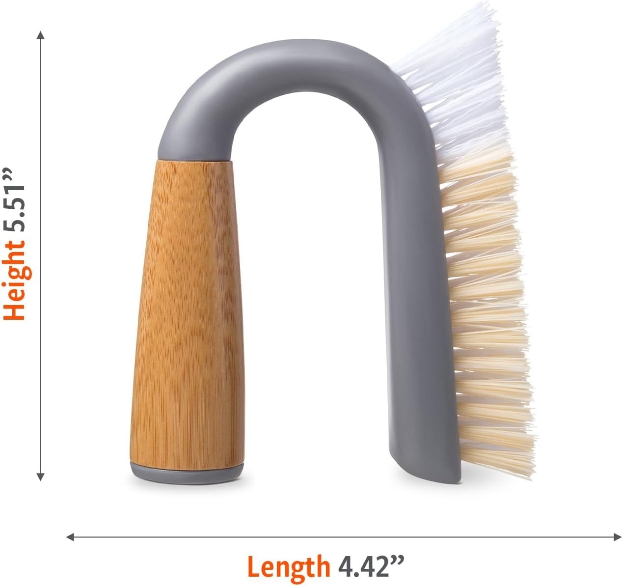 Grunge Buster Grout & Tile Brush – Recycled Materials, Tough & Durable Grey Tool