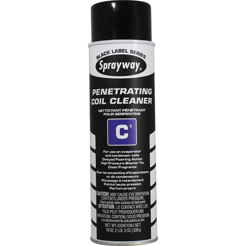 SPRAYWAY SW287 Coil Cleaner, 20 oz, Aerosol Can, Clear 45A998