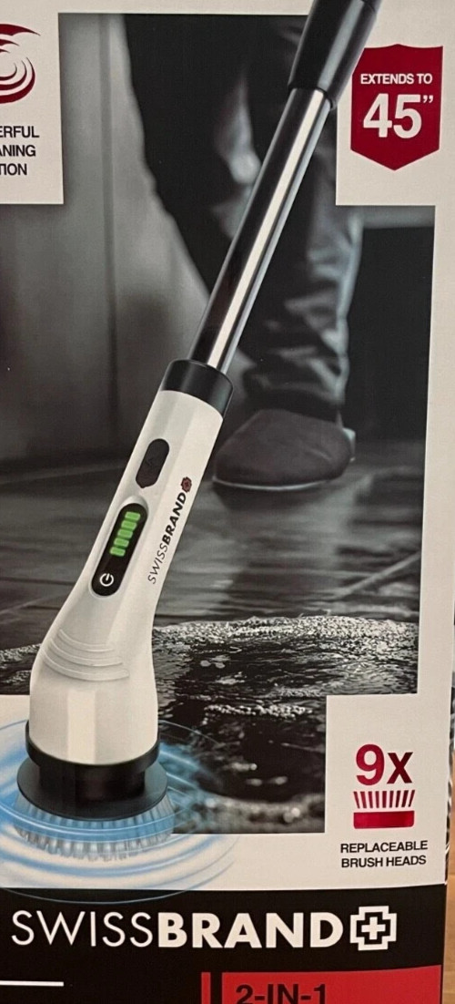 Swiss Brand Expandable Cordless Spin Brush; New in Box