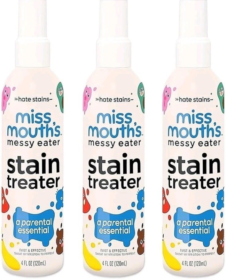 3-pk 4oz Miss Mouth’s Messy Eater Stain Treater Spray (12oz Total) Stain Remover