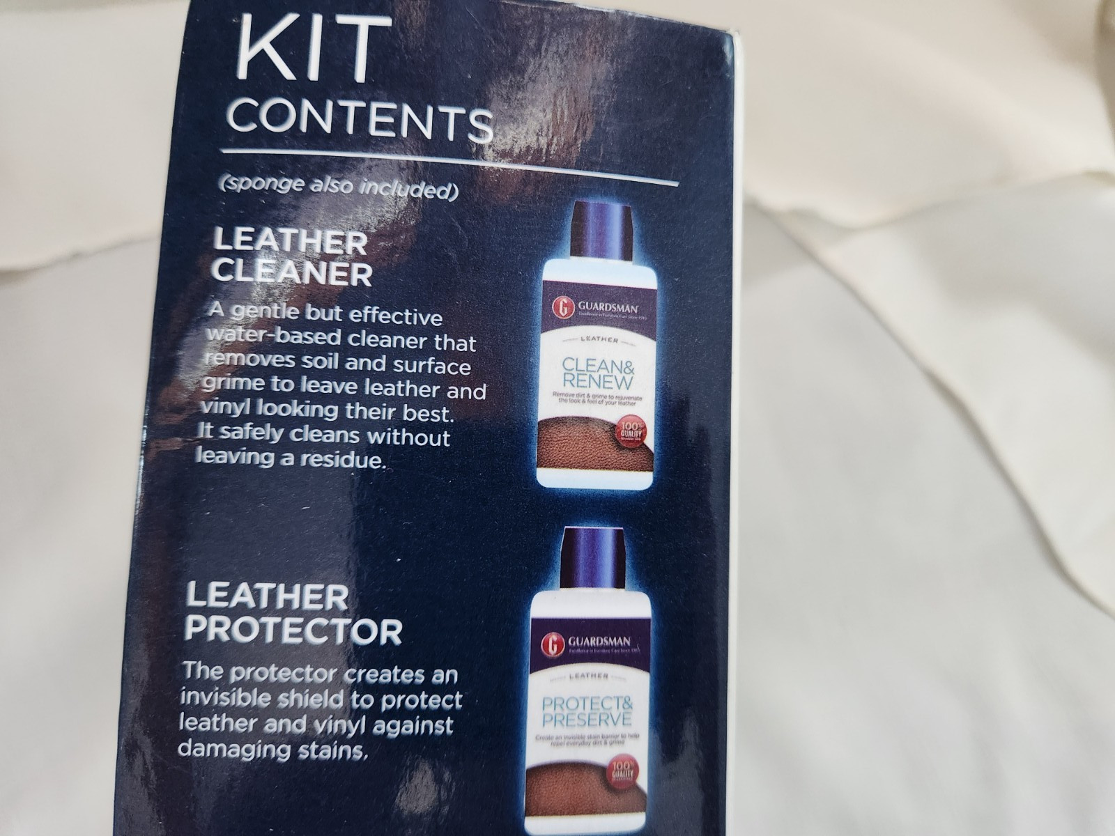 Guardsman Leather Care Kit – Clean & Renew Leather Protect & Preserve & cloths