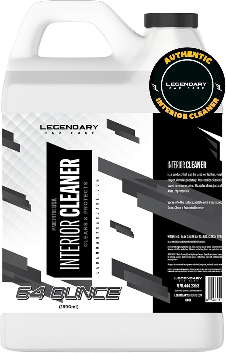 Legendary Interior Cleaner 64oz Half Gal. – All Purpose Interior Detailer & C…