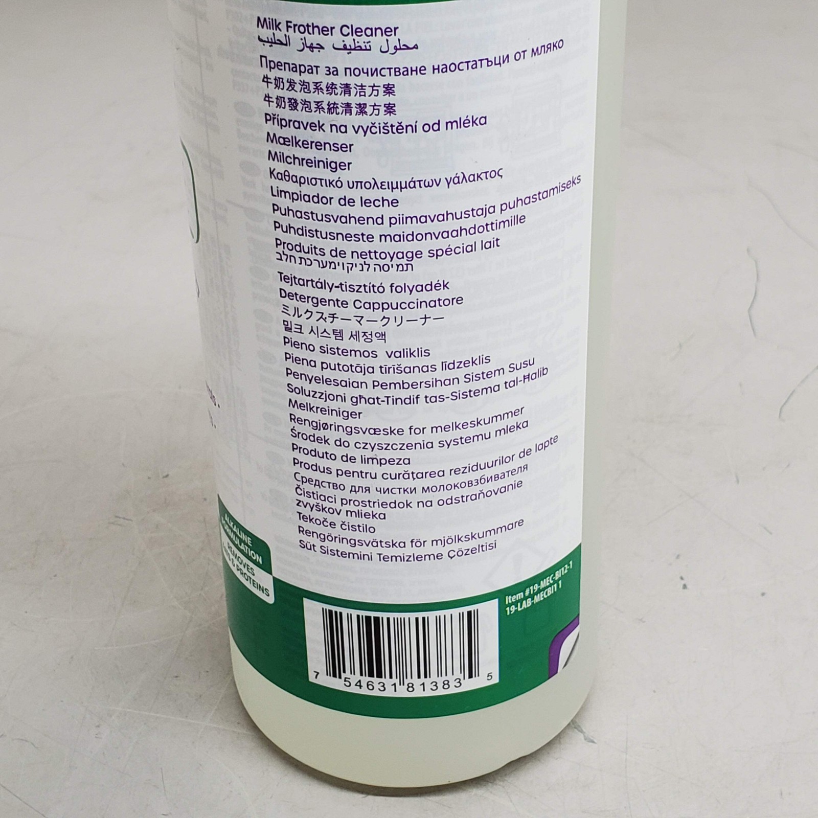 URNEX Milk Frother Biocaf Cleaning Liquid U60068 1 liter 19-MEC-BI12-1