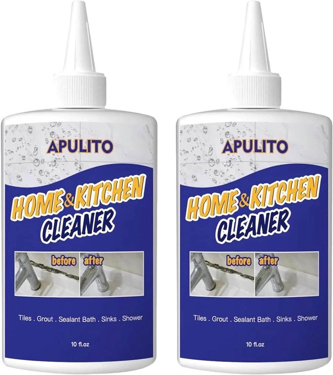 Easy No-Scrub Household Cleaner Gel 10 Fl Oz – Perfect for All Surfaces (2-Pack)