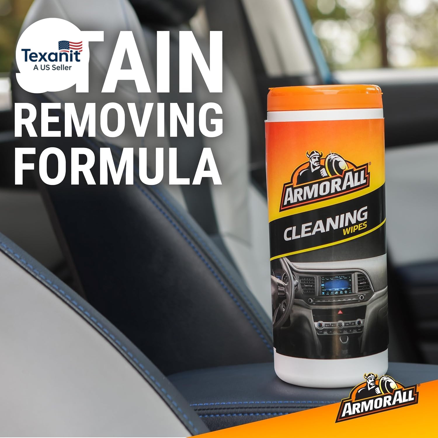 Car Cleaning Wipes, Wipes for Car Interior and Car Exterior, 90 Wipes Each