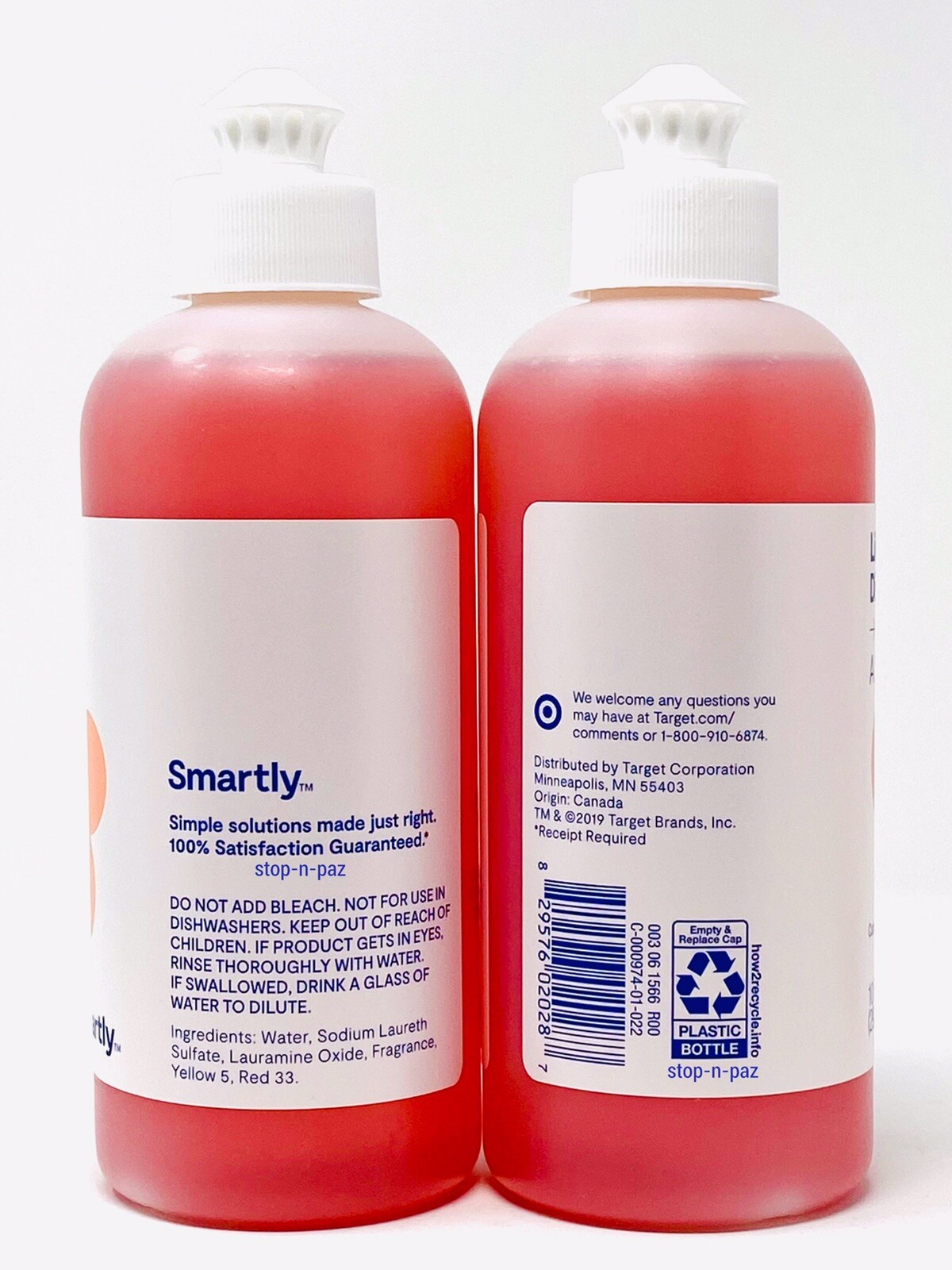 Smartly Liquid Dish Soap Smells Like A Blossom 10 Oz (4 Pack)