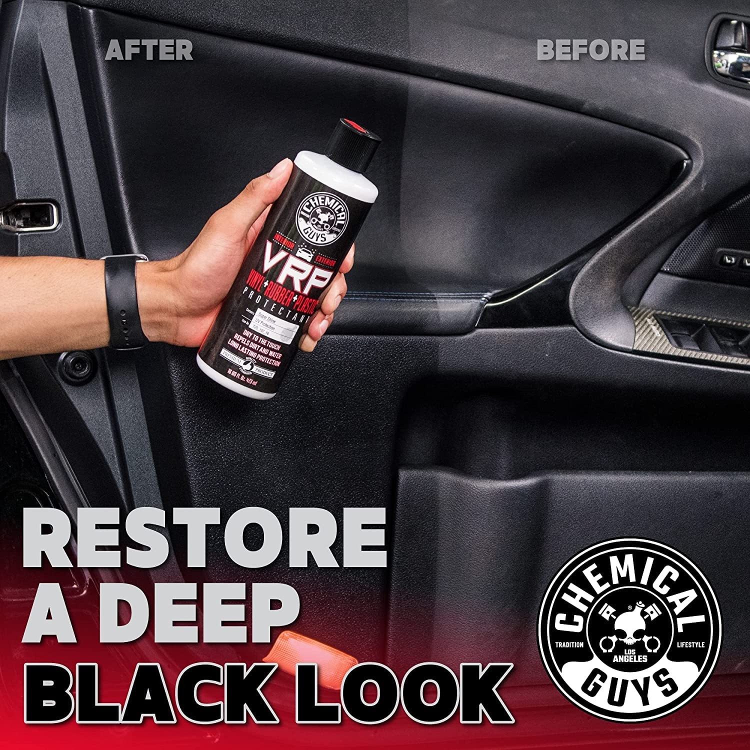 Vinyl Rubber Plastic Dressing 16oz Protectant Kit Foam Applicators Interior Exte