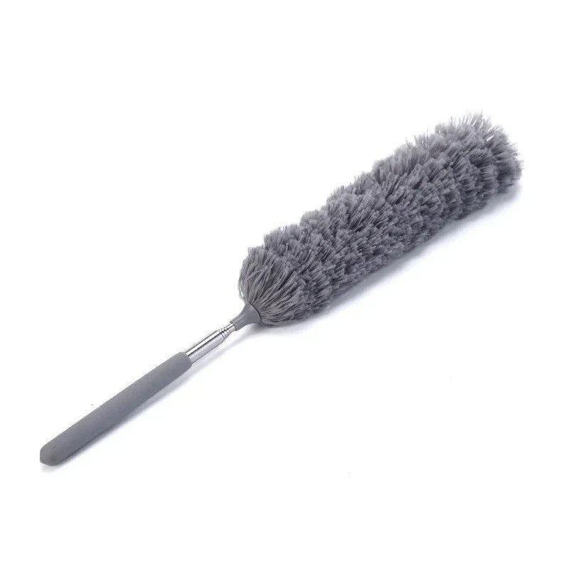 Microfiber Duster Extendable Telescopic Dusting Brush Cleaning Tool Gray