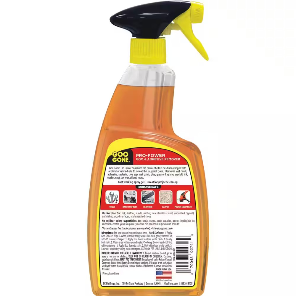 24 Oz. Pro-Power Adhesive Remover Spray Gel