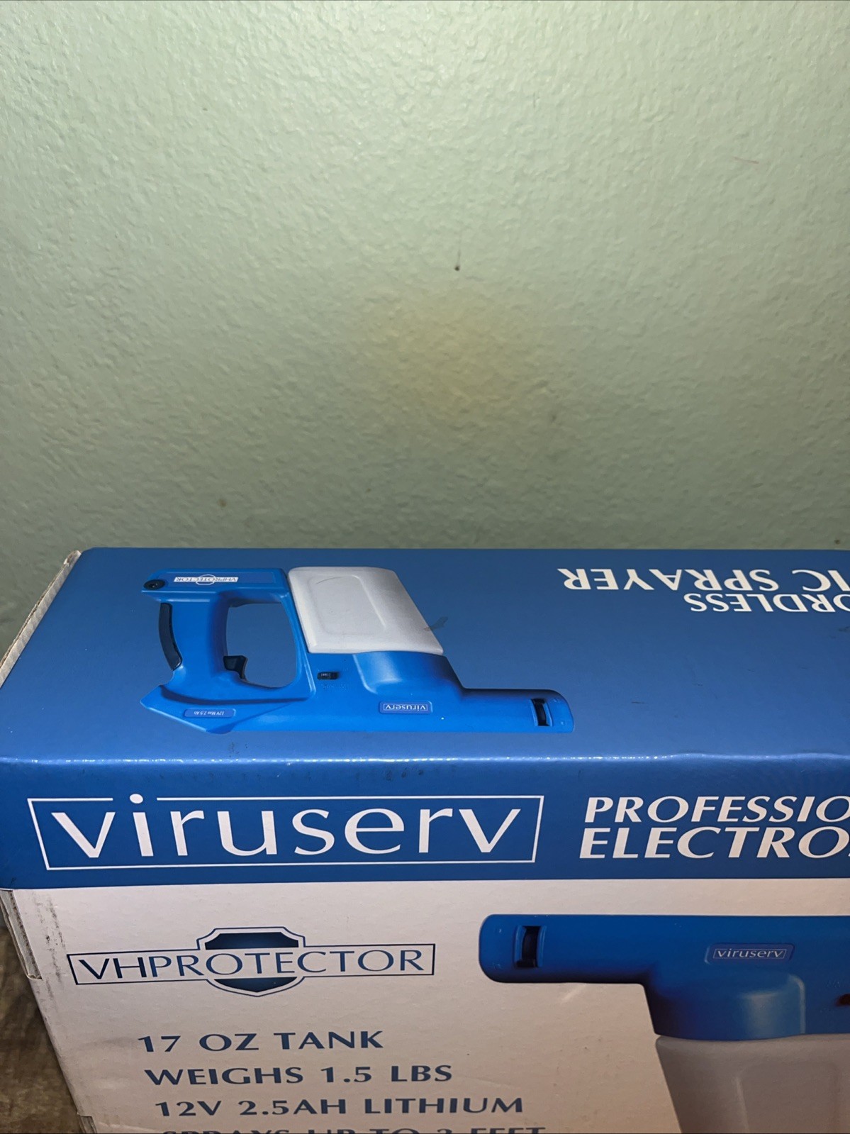 Viruserv – VH Protector – Handheld Electrostatic Disinfectant Sprayer – SEALED