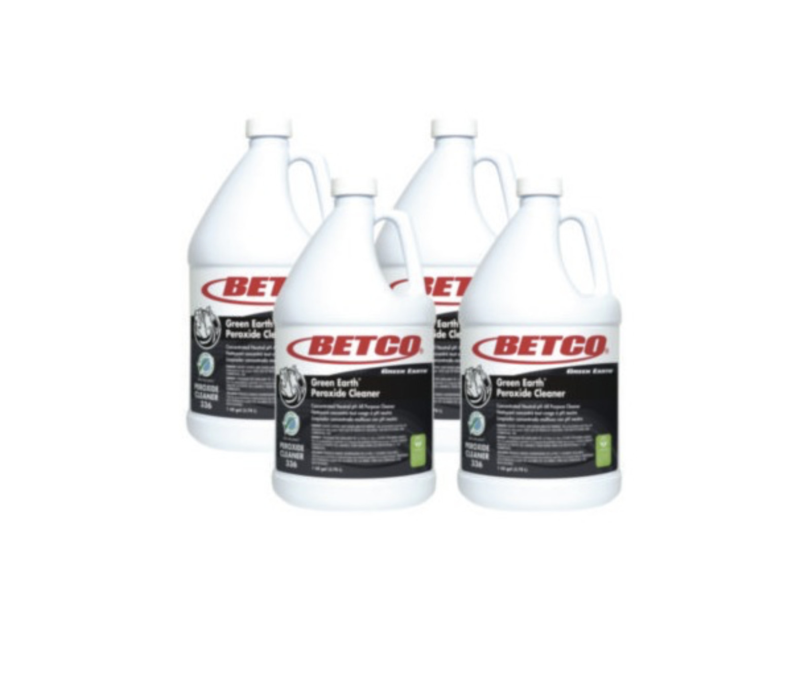 Green Earth Peroxide Cleaner, Fresh Mint Scent, 1 gal Bottle, 4/Carton