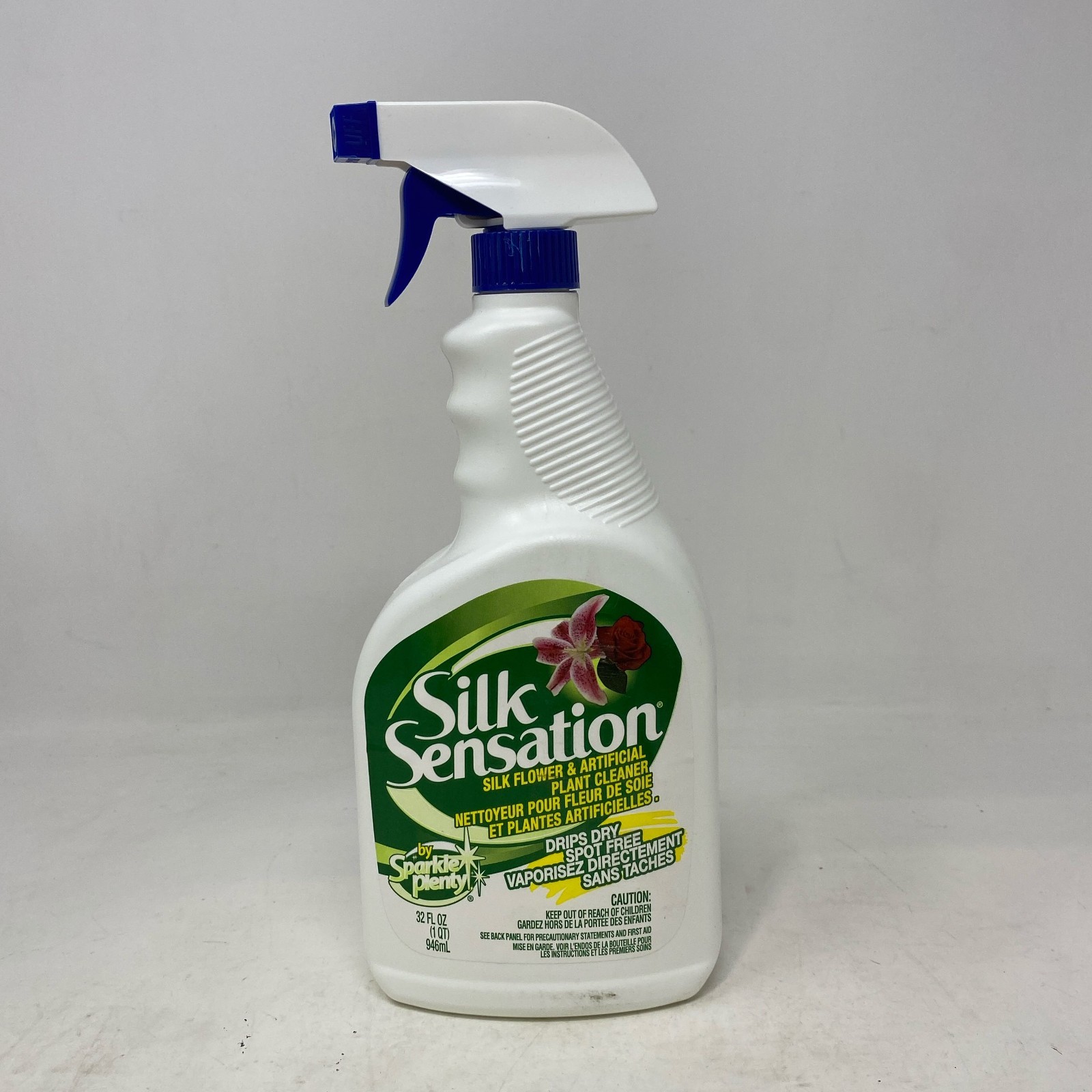 Sparkle Plenty Silk Sensation 32oz Plant Cleaner, White/Blue