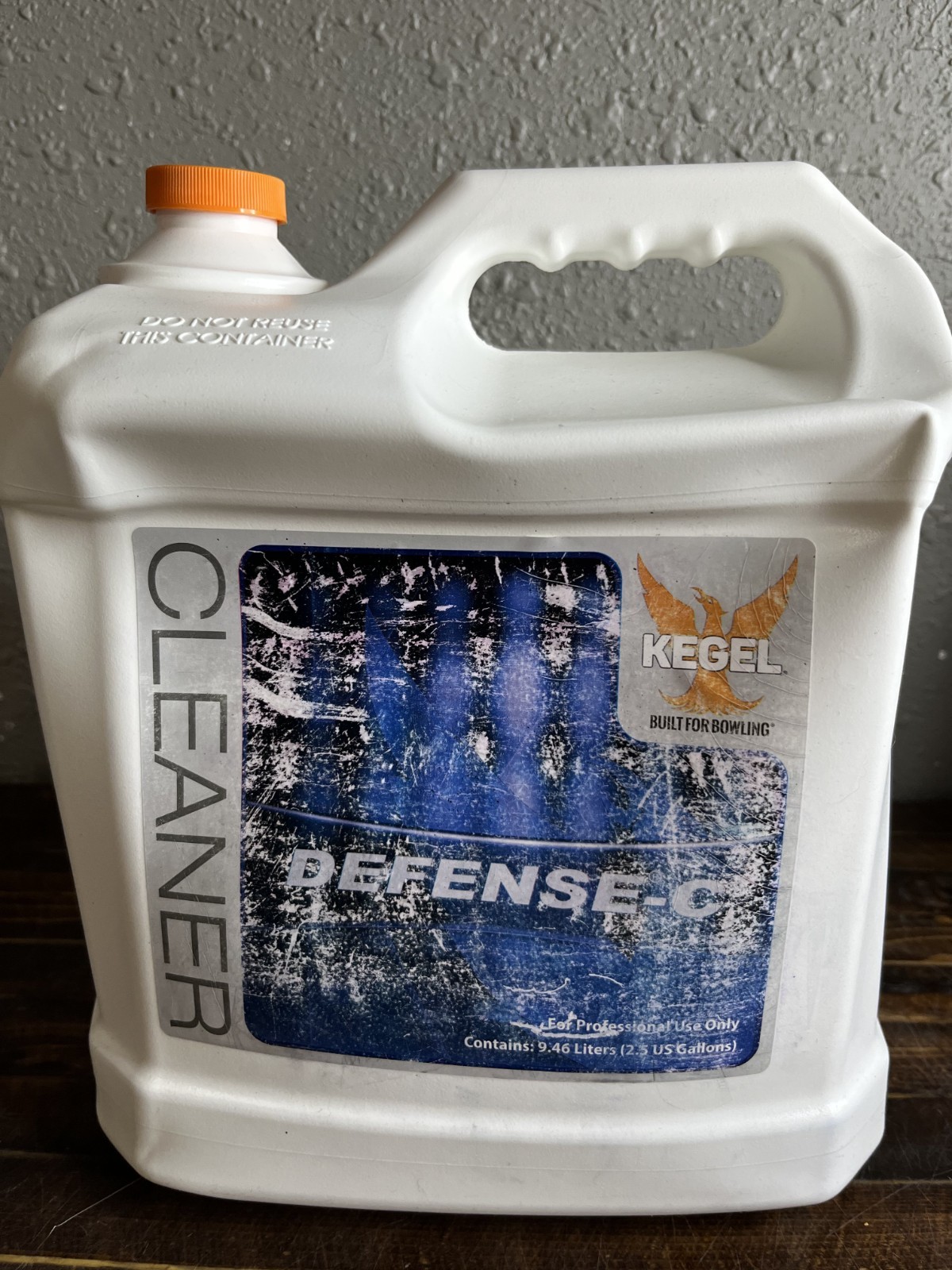 Kegel Defense-C Lane Cleaner 2.5 Gallon Jug Professional Bowling Solutions