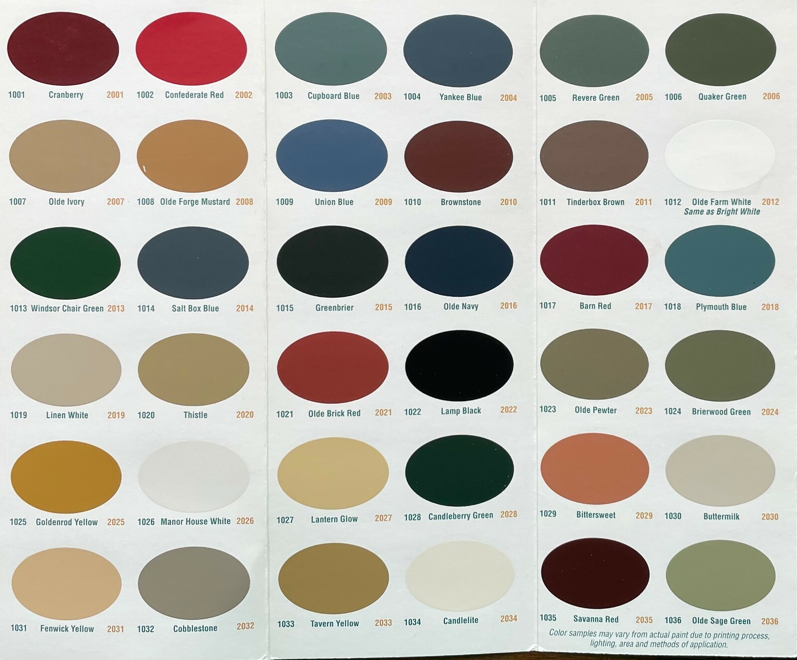 Olde Century Colors Acrylic Latex Paints