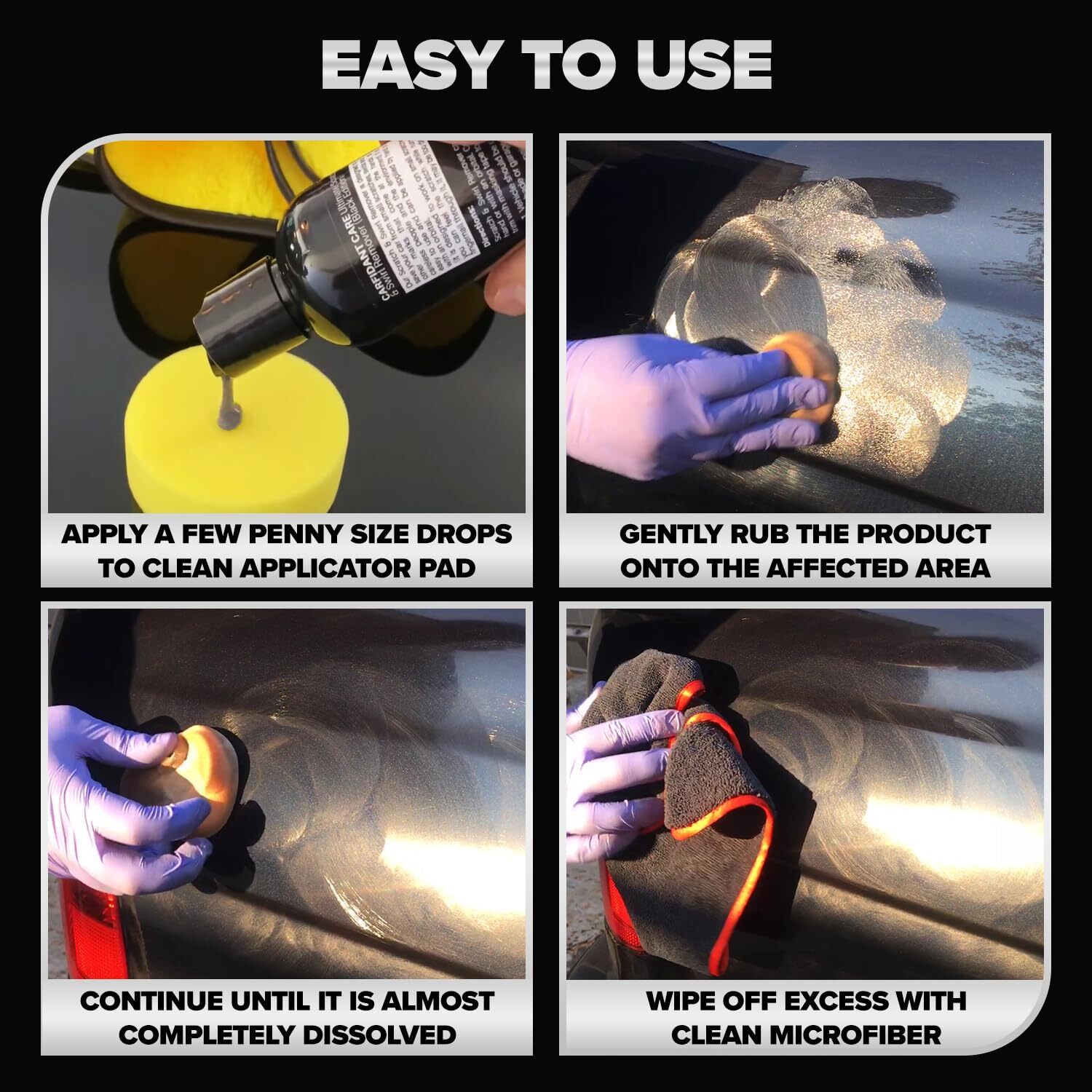 Black Scratch and Swirl Remover – Car Scratch Remover for Paint Scratches – P…
