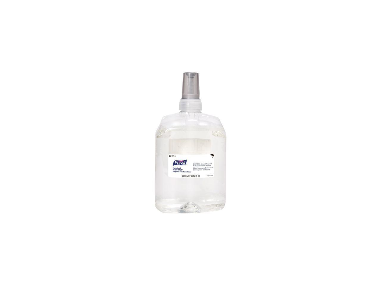 Purell 8672-04 Professional REDIFOAM Fragrance-Free Foam Soap, 2000 mL, 4 / Cart