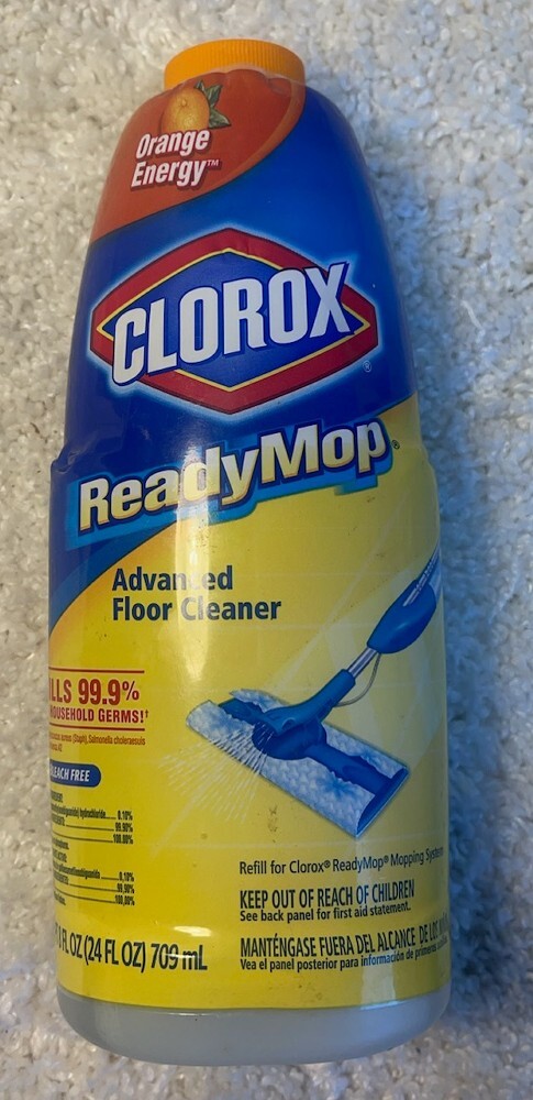 Clorox ReadyMop Advanced Floor Cleaner Orange Energy 24 Fl Oz New