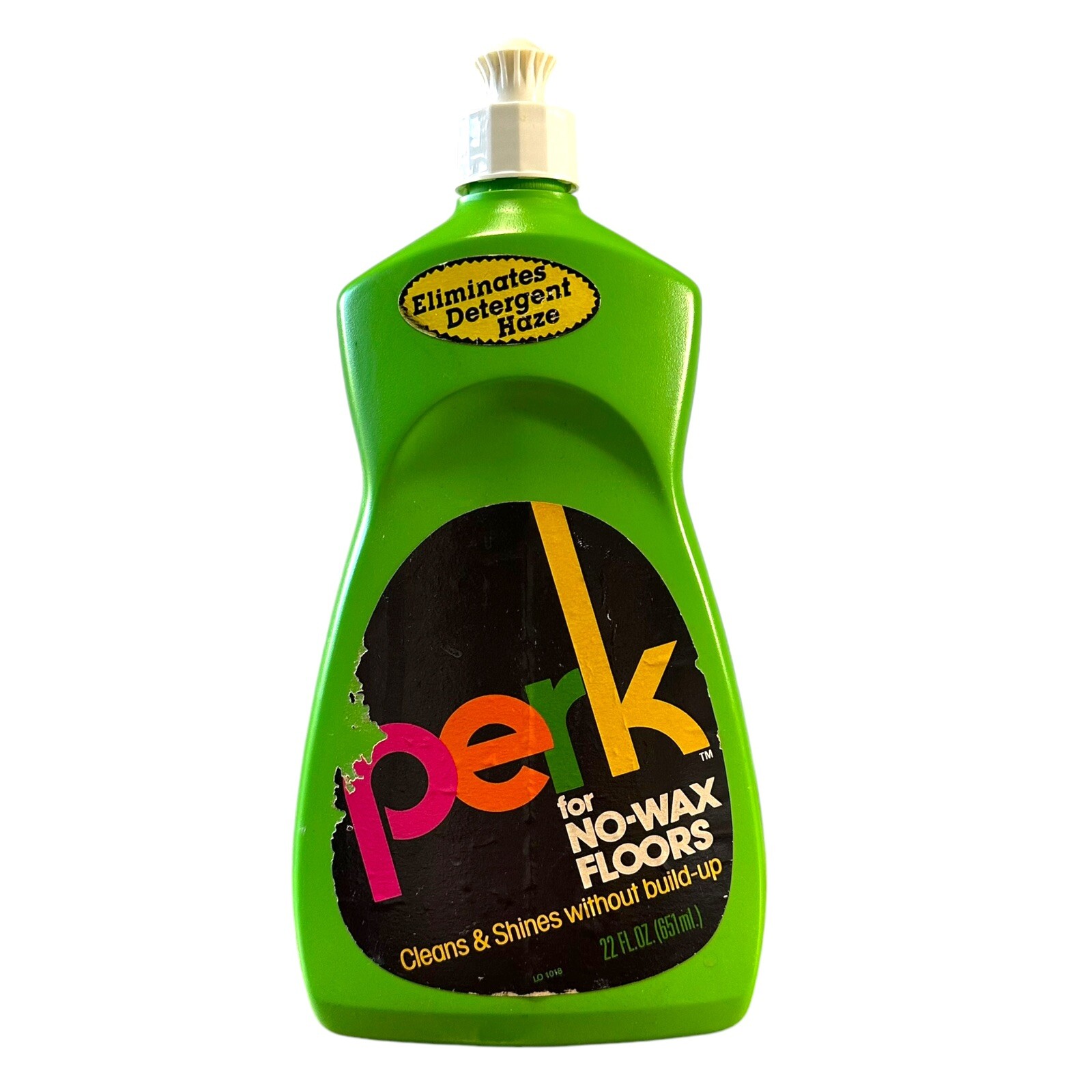 Perk For No Wax Floors Vintage Bottle RARE A Tiny Bit Left Movie Prop Art