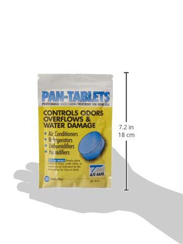 AC Safe Pan Tablets 30 Count Blue Cleaning Agent for Drain Pans Humidifiers